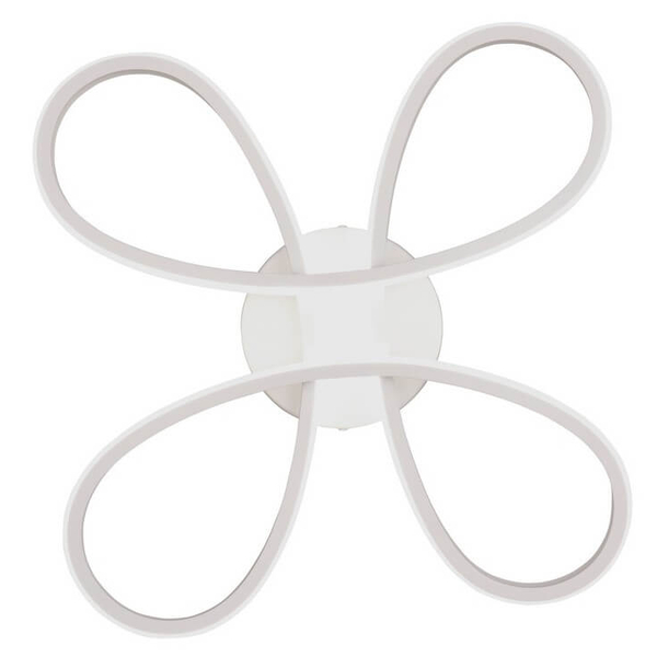 Ściemniany plafon salonowy Fly 645610131 LED 22W 3000K biały