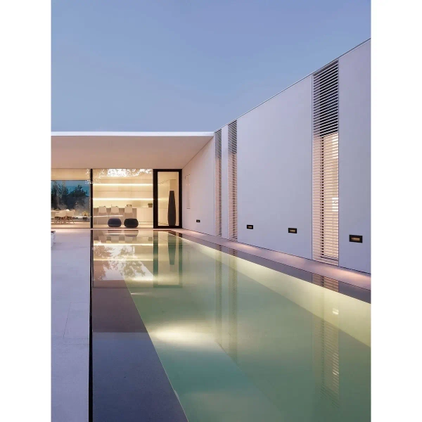 Ścienna lampa zewnętrzna wpustowa CENDILO LE75317 LED 5W 3000K IP65 czarna