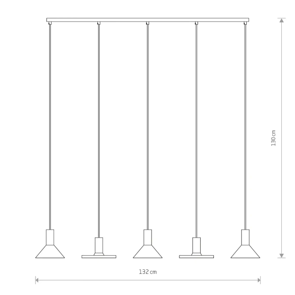 Wisząca lampa nad stół HERMANOS 8032 do jadalni czarna