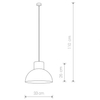 Industrialna LAMPA wisząca WORKS 6613 Nowodvorski metalowa OPRAWA kuchenna ZWIS high bay nad wyspę kopuła czarna