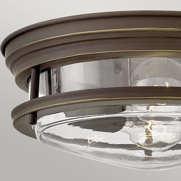 Metalowy plafon QN-HADRIAN-FS-OZ-CLEAR olejowany brąz