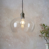 Wisząca lampa nad stół L&-1100948 Light& kopuła szklana mosiądz
