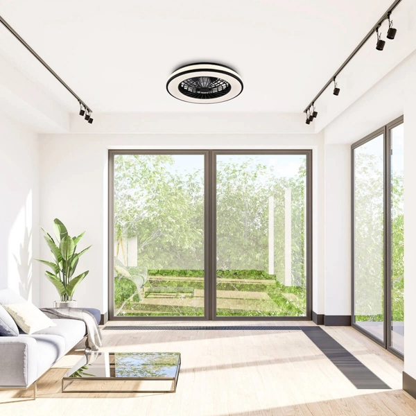 Wentylator sufitowy z pilotem KENYA 325808 LED 48W 3000-6500K czarny