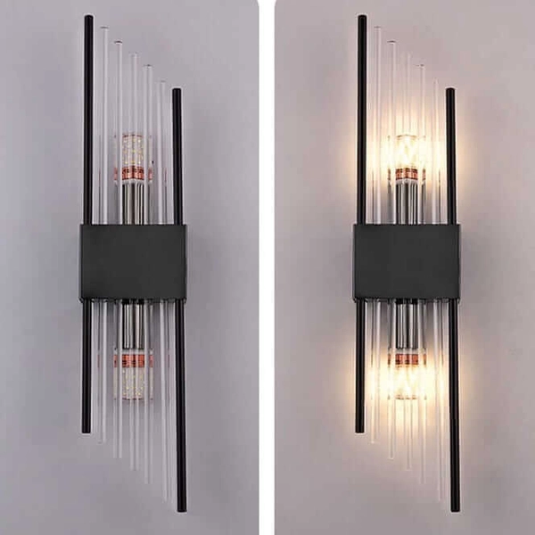 Kryształowy kinkiet ścienny Slash CGSLASH-5 COPEL góra-dół czarna