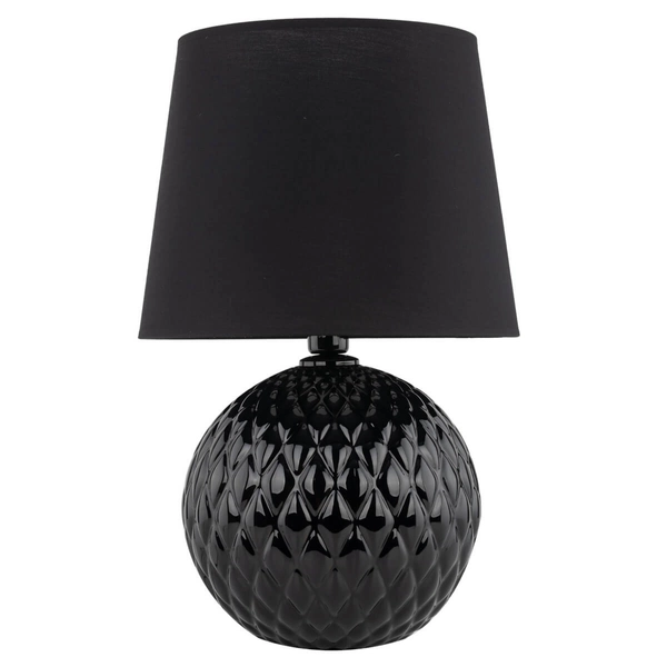 Nocna lampka do sypialni Santana 16047 dekoracyjna szklana czarna