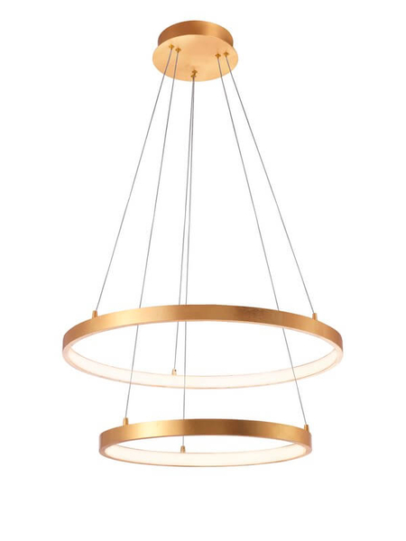 Nowoczesna lampa wisząca Nueve do sypialni LED 67W 3000K złota
