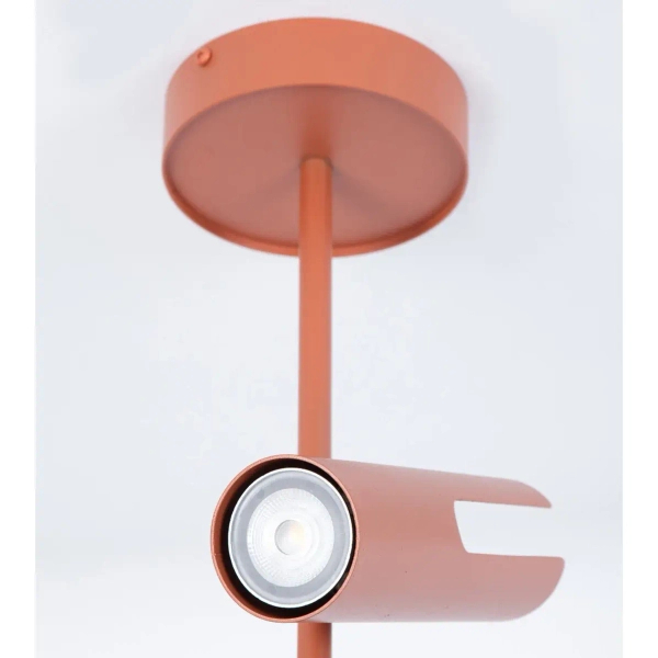 Salonowa lampa sufitowa Leda 3 41152 metalowe tubki ceglane