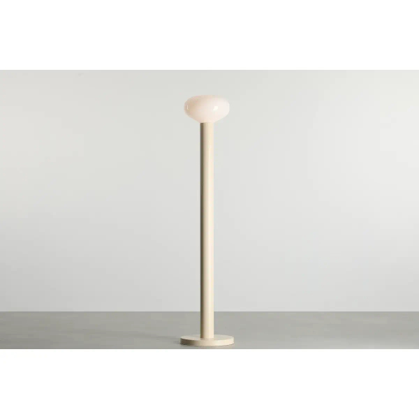 Owalna lampa stojąca Flo Floor Cream 7000A9_M kremowa