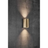 Elewacyjna lampa ścienna tuba CANTO 49721035 IP44 mosiądz