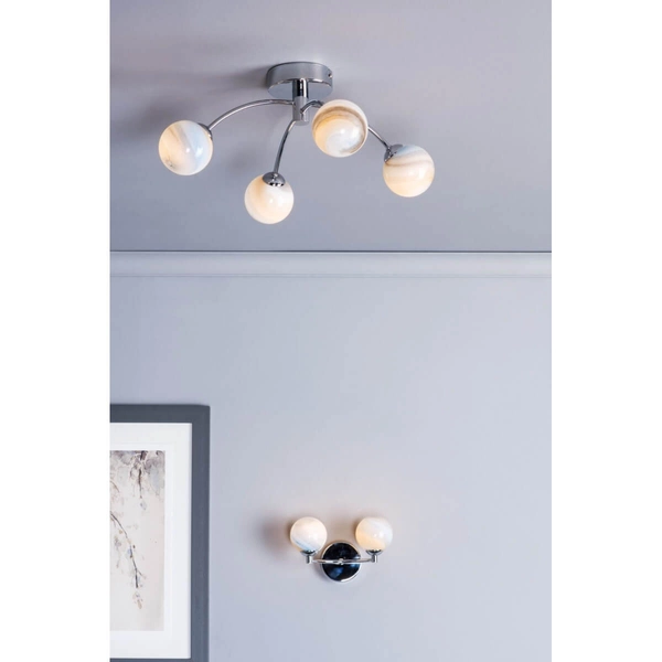 Kulista lampa sufitowa Izzy IZZ0450-07 kule balls szklane chrom