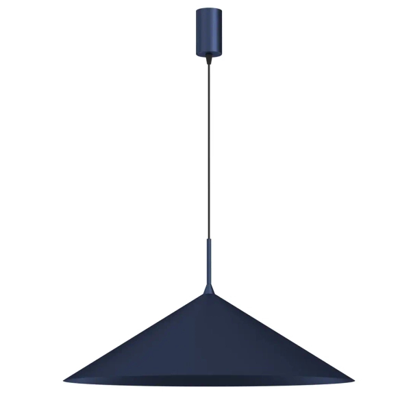 Regulowana wisząca lampa  CAPITAL MLP0950 stożek na korytarz niebieska