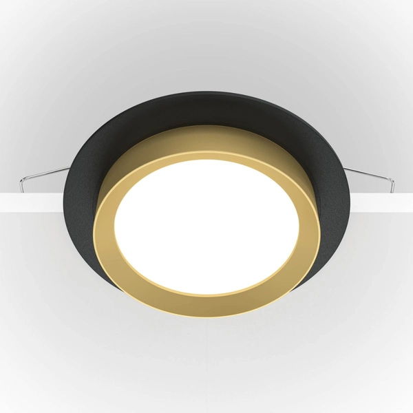 Okrągła lampa wpuszczana Hoop DL086-GX53-RD-BG oprawa złota