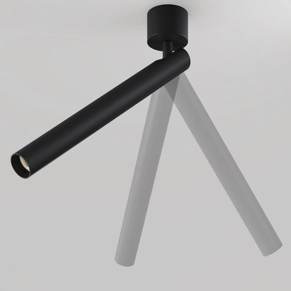 Ledowa lampa sufitowa Focus C141CL-L300-6W3K-B LED 6W 3000K sopel czarny