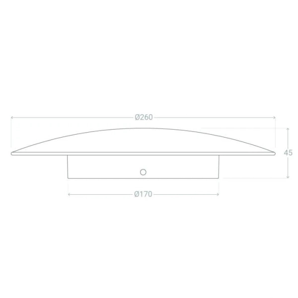 Okrągły kinkiet Milano ABR-KGG-E27 LED 18W 2800-3200K Abruzzo złoty
