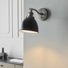 Metalowa lampa ścienna Franklin 98751 Endon do gabinetu cyna czarna