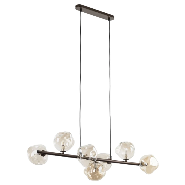 Lampa wisząca do gabinetu Lava Brown 11033 szklane kule brązowy