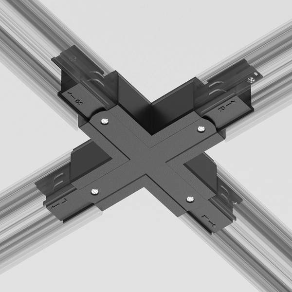 Trójfazowy łącznik-X do systemu szynowego Trinity TRA005CX-31B Maytoni czarny