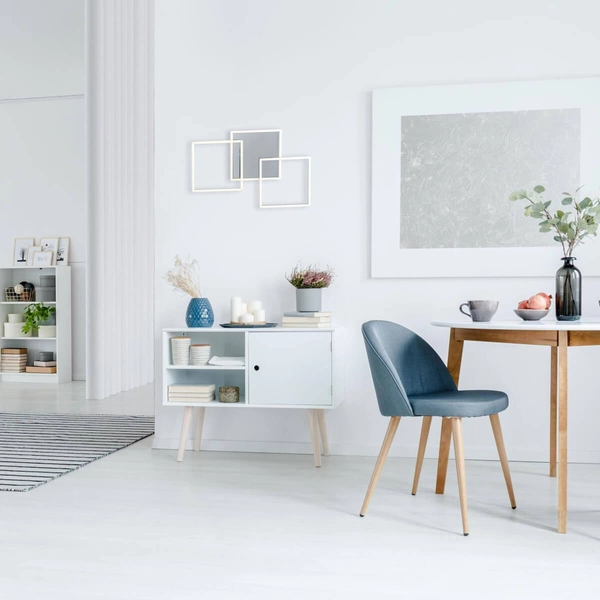 Kwadratowa lampa sufitowa IVEN 14003-55 LED 23W 3000K biały srebrny