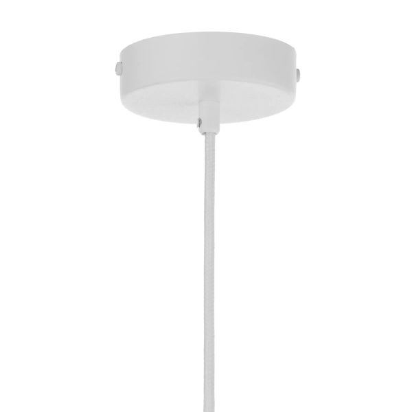 Lampa wisząca kompozyt LEAF miedziana biała 1xE27 do jadalni 41922