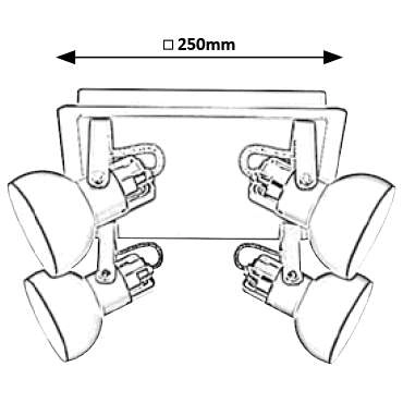 LAMPA sufitowa BALZAC 5612 Rabalux regulowana OPRAWA industrialne reflektorki czarne