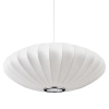 Lampa wisząca SILK FLAT ST-2328-60 z tkaniny kula biały