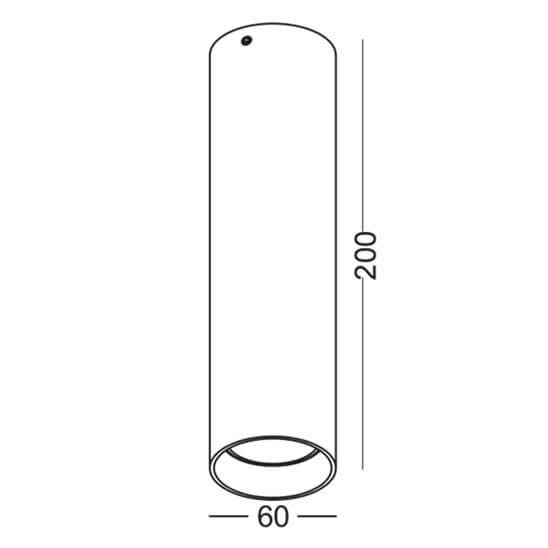 Punktowa lampa sufitowa Stala 301002002 Elkim kuchenna spot biała
