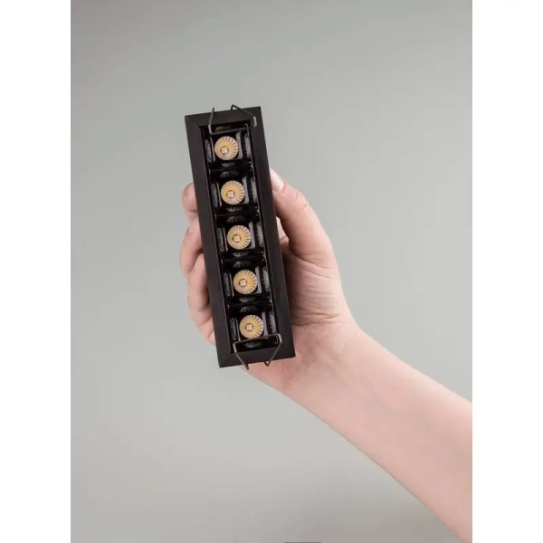 Lampa sufitowa podtynkowa CALINDA LE65121 LED 2W 3000K na taras IP32 czarny