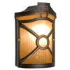 Ścienna lampa klasyczna ogrodowa metalowa IP44 brązowa DON OUTLET