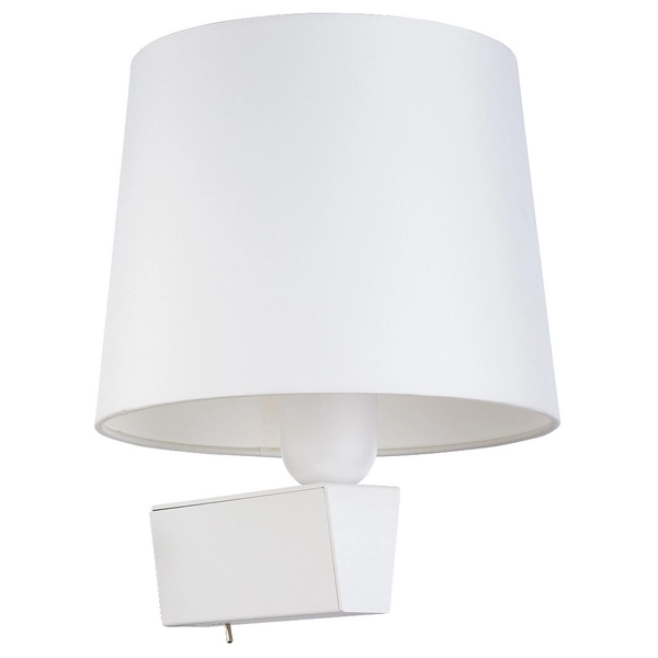 LAMPA ścienna CHILLIN 8201 Nowodvorski klasyczna OPRAWA abażurowy kinkiet biały