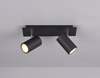 2-płomienna lampa sufitowa VANTOS DL232802400 czarne reflektorki