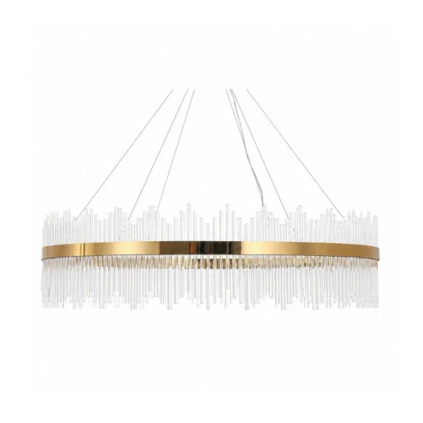 Żyrandol glamour HESTIA złoty ST-4999-120 1xLED 70W 3000K z kryształami