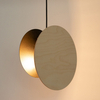 Zwisająca lampa Tola 40894 Sigma do jadalni okrąg beżowa czarna