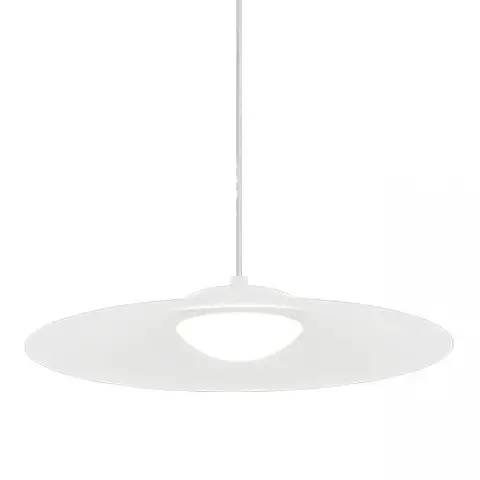 Minimalistyczna ledowa wisząca lampa 22129 LED 12W 3000K spodek biały