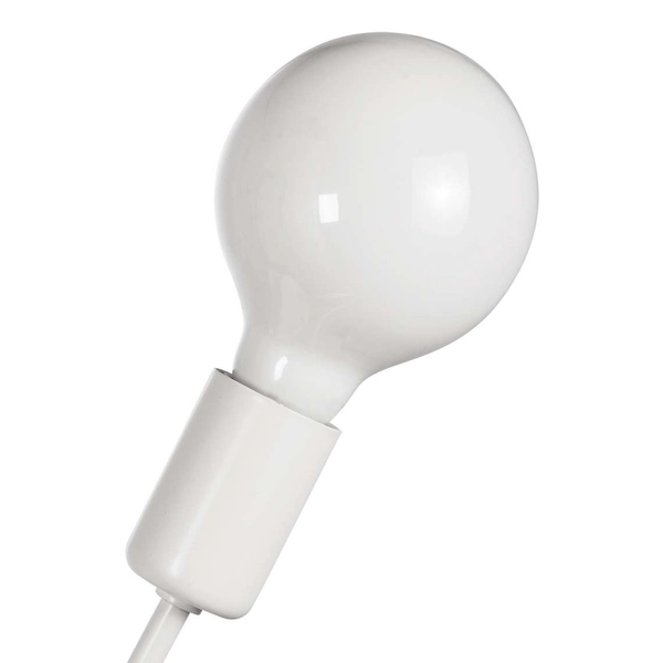 Kinkiet LAMPA ścienna VEN K-LOOP/1 WH metalowa OPRAWA pręt stick loft biały