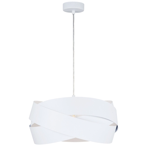 Wisząca lampa kuchenna Tornado 1113 Zumaline designerska biała