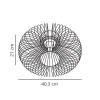 Sufitowa lampa druciana Beroni 2412336003 do salonu czarny
