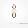 Stołowa lampka Pattern MOD267TL-L28CH3K LED 28W 3000K chrom biała szara