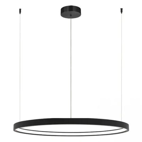 Nowoczesny żyrandol wiszący 23033 LED 28W 3000K pierścień czarny