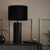 Stojąca LAMPA stołowa PROUD 107483 Markslojd abażurowa LAMPKA nocna czarna