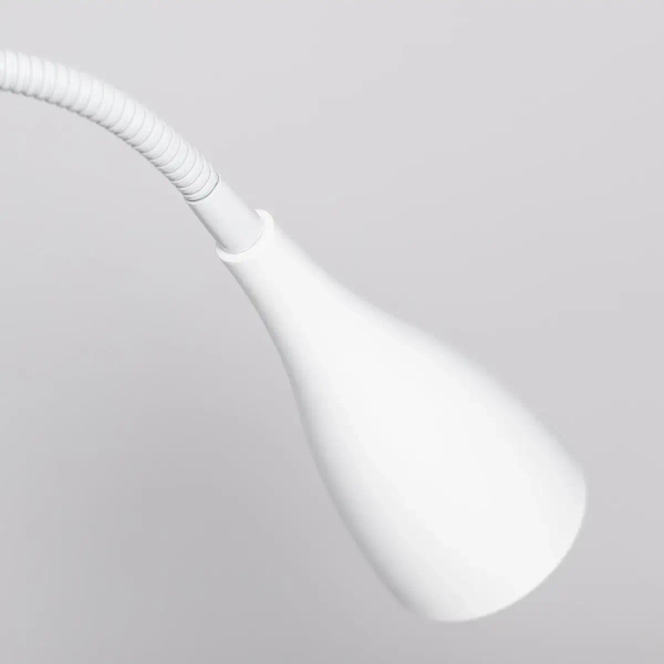 Biurkowa lampa z klipsem Libro ABR-KK-B-GU10 Abruzzo na peszlu biały