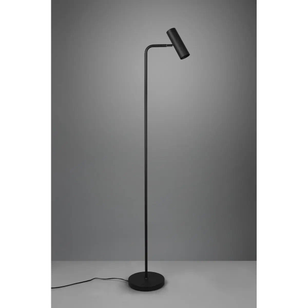 Podłogowa lampa MARLEY 412400132 czarna tuba z włącznikiem 151cm