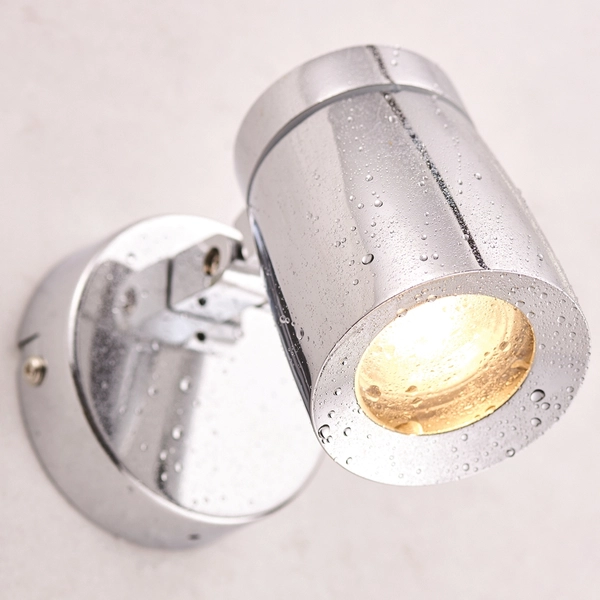 Spot sufitowy Knight 39166 Saxby reflektor regulowany IP44 chrom