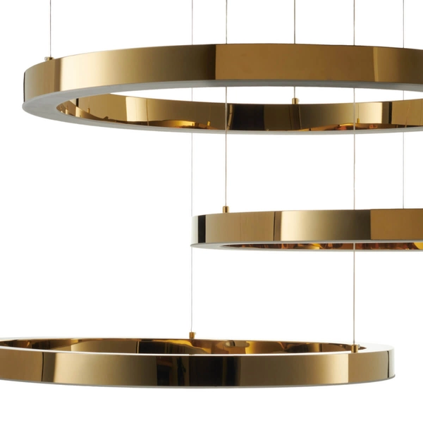 Ledowa lampa zwieszana CIRCLE DN924-40+60+60 gold Step 85W 3000K złoty