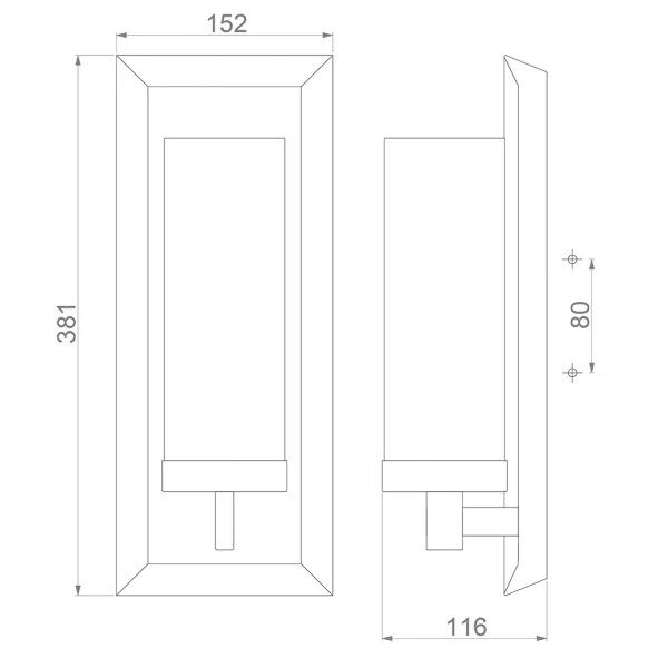 LAMPA ścienna Pippin FE-PIPPIN1 Elstead FEISS metalowa OPRAWA kinkiet do łazienki IP44 polerowany chrom biały