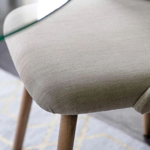 Jadalniane krzesło z tkaniny Elliot 5055999252935 szare