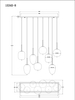 Lampa wisząca Blacky 15345-8 szklana czarna przydymiona