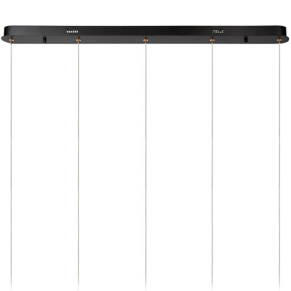 Salonowa lampa wisząca BERLIANE 00430/20/60 LED 4W 2700K czarna złota