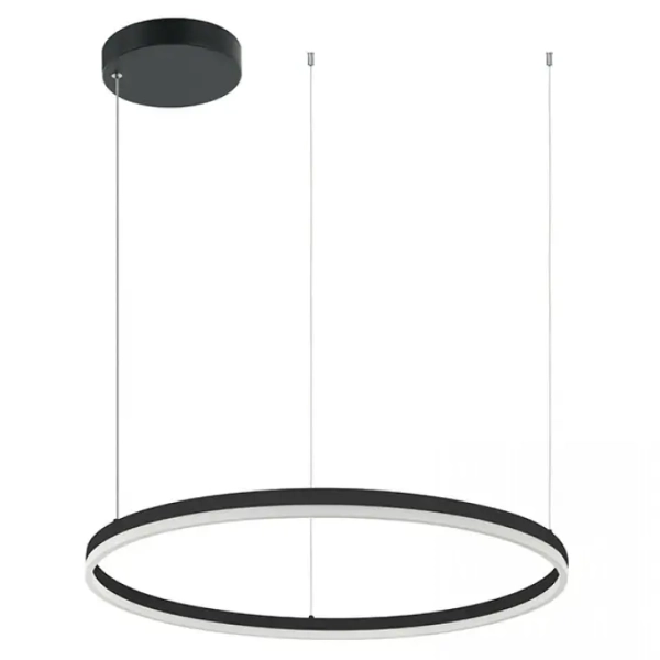 Wisząca lampa pierścień 20262 LED 57W 3000K okrągła czarny