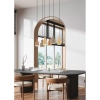 Metalowa lampa wisząca Agudo 319400617 beżowa szara różowa 6xE27