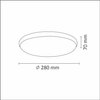 Nowoczesna lampa sufitowa Orbit okrągła LED 15W 4000K nikiel